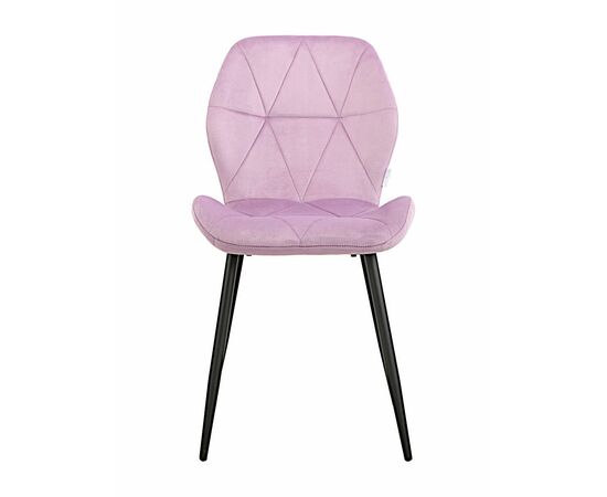 Стул BATT велюр сиреневый, каркас черный, изображение 3 | Интернет магазин мебели и декора LifeDekor