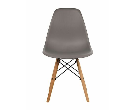 Стул пластиковый Eames DSW серо-коричневый, изображение 2 | Интернет магазин мебели и декора LifeDekor