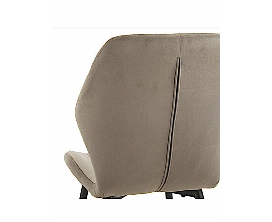 Стул SALLY велюр антрацит, каркас черный, изображение 5 | Интернет магазин мебели и декора LifeDekor