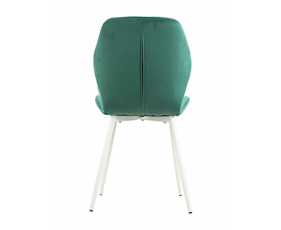 Стул BATT велюр изумруд, каркас белый, изображение 7 | Интернет магазин мебели и декора LifeDekor