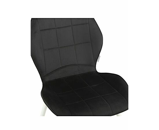 Стул BATT велюр черный, каркас черный, изображение 2 | Интернет магазин мебели и декора LifeDekor