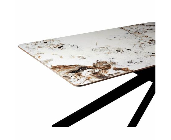 Стол керамический MERLIN Pandora 2 200*80*76, каркас черный, изображение 4 | Интернет магазин мебели и декора LifeDekor