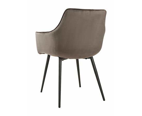 Стул BEATRICE велюр антрацит, каркас черный, изображение 5 | Интернет магазин мебели и декора LifeDekor