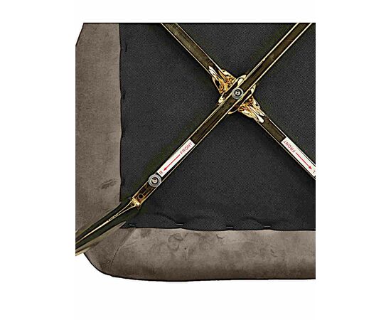 Стул LOLA велюр серый, каркас золото, изображение 8 | Интернет магазин мебели и декора LifeDekor