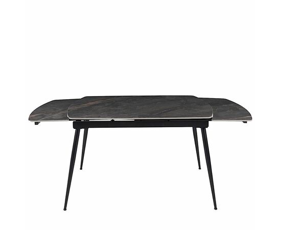 Стол керамический TEXAS  LABRADOR GLOSS 120, каркас черный, изображение 6 | Интернет магазин мебели и декора LifeDekor