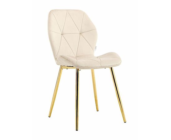 Стул BATT велюр какао, каркас золото | Интернет магазин мебели и декора LifeDekor