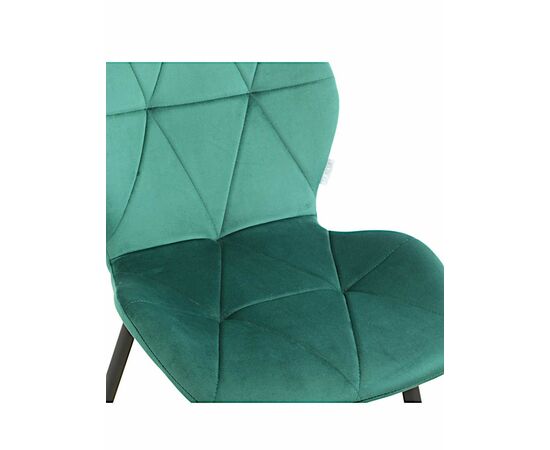 Стул BATT велюр изумруд, каркас черный, изображение 7 | Интернет магазин мебели и декора LifeDekor