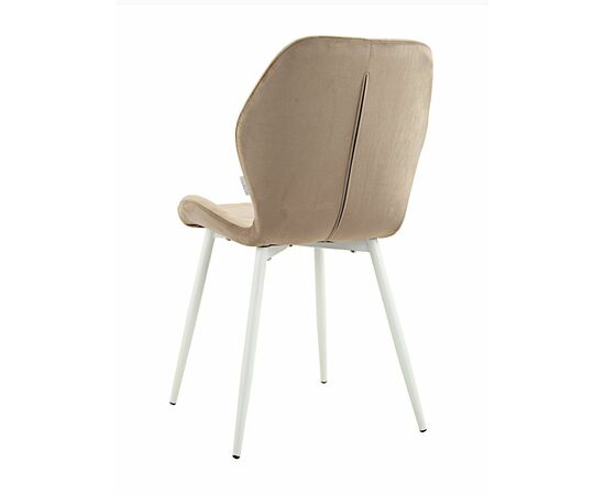 Стул BATT велюр мокко, каркас черный, изображение 5 | Интернет магазин мебели и декора LifeDekor