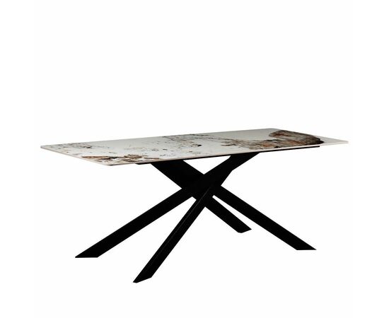 Стол керамический MERLIN Pandora 2 200*80*76, каркас черный | Интернет магазин мебели и декора LifeDekor