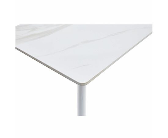 Стол керамический MISTRAL Lisa white 180*90*75, каркас белый, изображение 4 | Интернет магазин мебели и декора LifeDekor