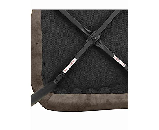 Стул BATT велюр шоколад, каркас черный, изображение 3 | Интернет магазин мебели и декора LifeDekor