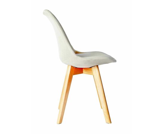 Стул FRANKFURT рогожка серо-бежевый, изображение 3 | Интернет магазин мебели и декора LifeDekor