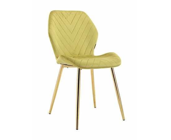 Стул ABEL велюр оливковый, каркас золото | Интернет магазин мебели и декора LifeDekor