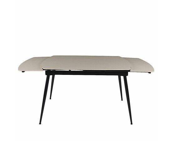 Стол керамический TEXAS  SAND MATT 120, каркас черный, изображение 6 | Интернет магазин мебели и декора LifeDekor