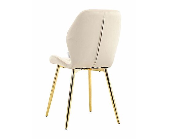 Стул BATT велюр какао, каркас золото, изображение 8 | Интернет магазин мебели и декора LifeDekor