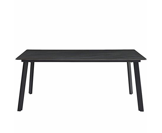 Стол керамический MISTRAL Austrilia sand black 180*90*75, каркас черный, изображение 4 | Интернет магазин мебели и декора LifeDekor