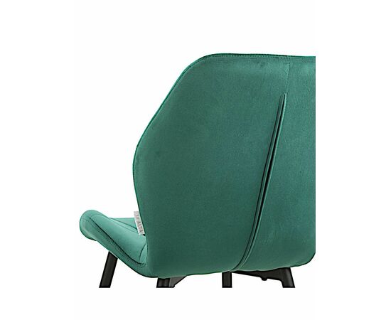 Стул BATT велюр изумруд, каркас черный, изображение 3 | Интернет магазин мебели и декора LifeDekor