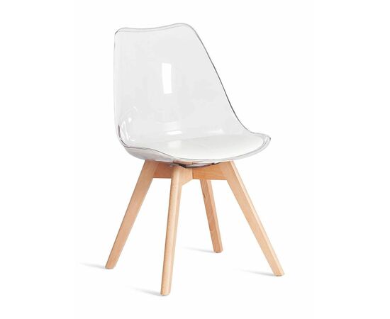 Стул FRANKFURT экокожа прозрачный | Интернет магазин мебели и декора LifeDekor