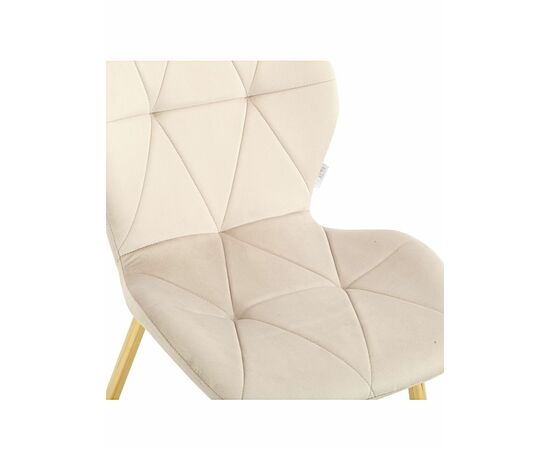 Стул BATT велюр какао, каркас золото, изображение 4 | Интернет магазин мебели и декора LifeDekor