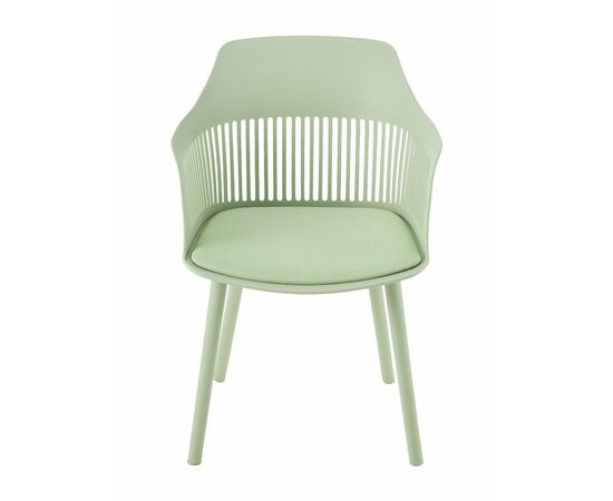 Стул пластиковый BETTY c подушкой зеленый, изображение 6 | Интернет магазин мебели и декора LifeDekor