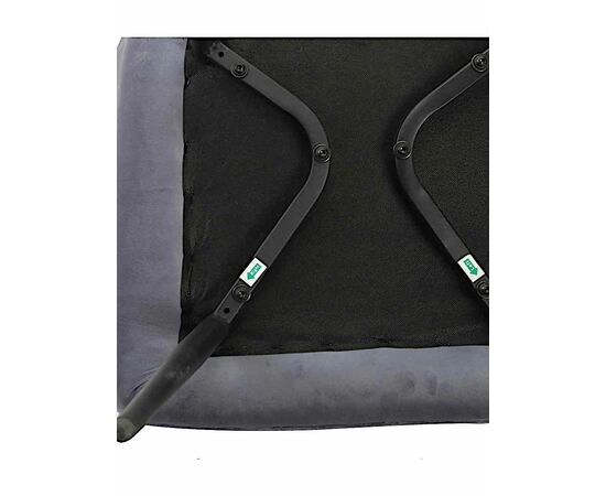 Стул STELLA велюр серо-голубой, каркас черный, изображение 8 | Интернет магазин мебели и декора LifeDekor