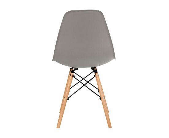 Стул пластиковый Eames DSW серо-коричневый, изображение 4 | Интернет магазин мебели и декора LifeDekor