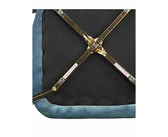 Стул ABEL велюр океан, каркас золото, изображение 5 | Интернет магазин мебели и декора LifeDekor