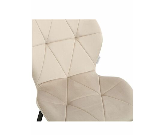 Стул BATT велюр какао, каркас черный, изображение 8 | Интернет магазин мебели и декора LifeDekor