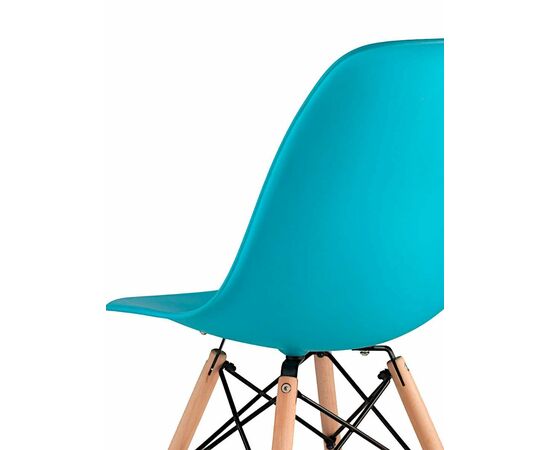 Стул пластиковый Eames DSW бирюзовый, изображение 5 | Интернет магазин мебели и декора LifeDekor