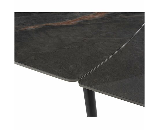 Стол керамический TEXAS  LABRADOR GLOSS 120, каркас черный, изображение 10 | Интернет магазин мебели и декора LifeDekor