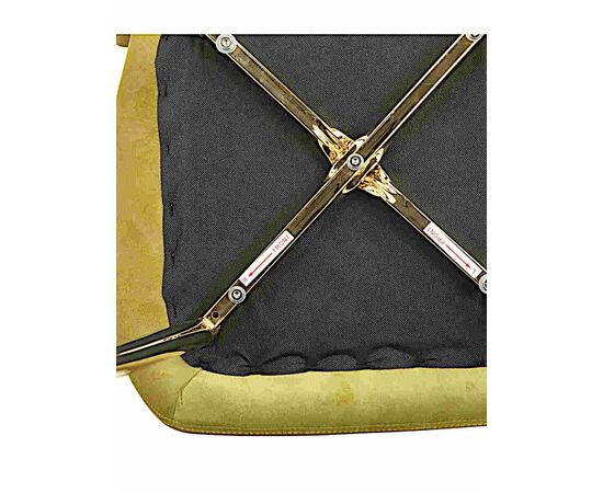 Стул ABEL велюр оливковый, каркас золото, изображение 2 | Интернет магазин мебели и декора LifeDekor