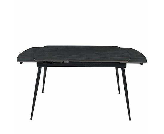 Стол керамический TEXAS  ANTRACITE MATT 120, каркас черный, изображение 5 | Интернет магазин мебели и декора LifeDekor