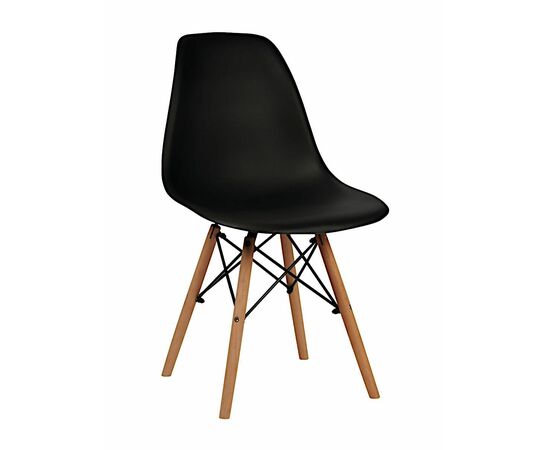 Стул пластиковый Eames DSW черный | Интернет магазин мебели и декора LifeDekor
