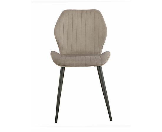 Стул MOLLY велюр антрацит, каркас черный, изображение 3 | Интернет магазин мебели и декора LifeDekor