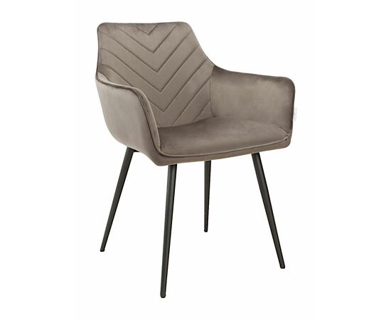 Стул BEATRICE велюр антрацит, каркас черный | Интернет магазин мебели и декора LifeDekor