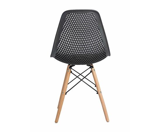 Стул пластиковый Eames DSW GRID черный, изображение 4 | Интернет магазин мебели и декора LifeDekor