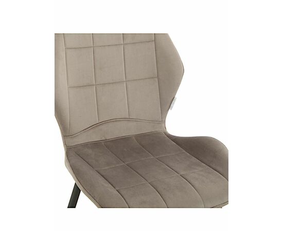 Стул SALLY велюр антрацит, каркас черный, изображение 2 | Интернет магазин мебели и декора LifeDekor