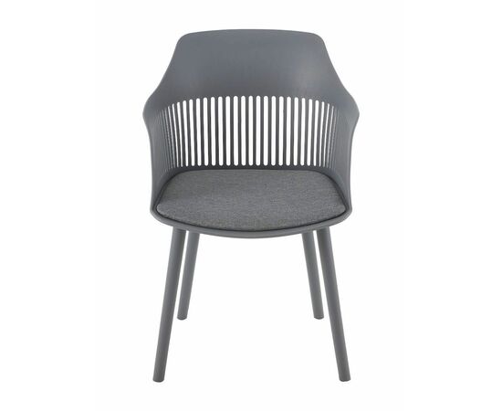 Стул пластиковый BETTY c подушкой серый, изображение 5 | Интернет магазин мебели и декора LifeDekor