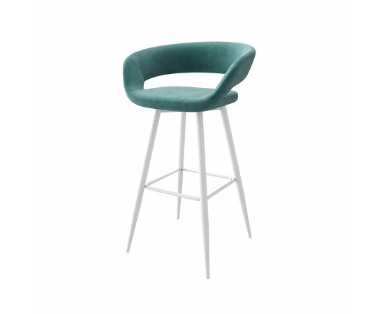 Стул полубарный Барни Р 700, b15 MINT LUX/БЕЛЫЙ | Интернет магазин мебели и декора LifeDekor