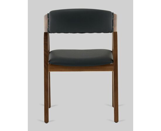 Стул Вудкерри S каркас дерево цвет темный орех экокожа черный, изображение 5 | Интернет магазин мебели и декора LifeDekor