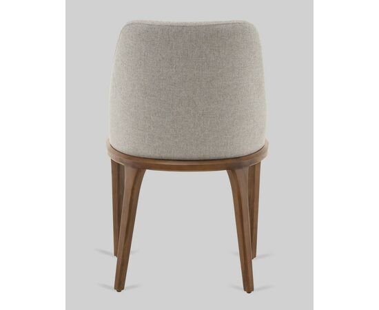 Стул Вудмайкл каркас дерево цвет темный орех рогожка бежевый, изображение 5 | Интернет магазин мебели и декора LifeDekor