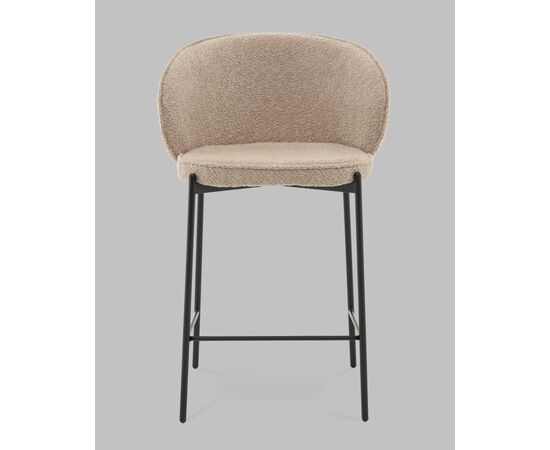 Стул полубарный Тисдейл букле бежевый, изображение 3 | Интернет магазин мебели и декора LifeDekor