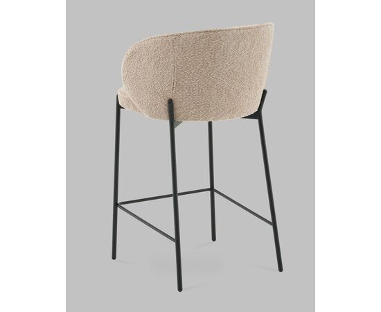 Стул полубарный Тисдейл букле бежевый, изображение 6 | Интернет магазин мебели и декора LifeDekor