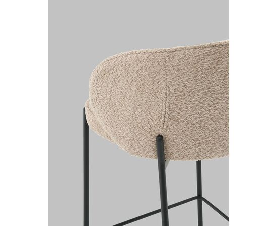 Стул полубарный Тисдейл букле бежевый, изображение 7 | Интернет магазин мебели и декора LifeDekor