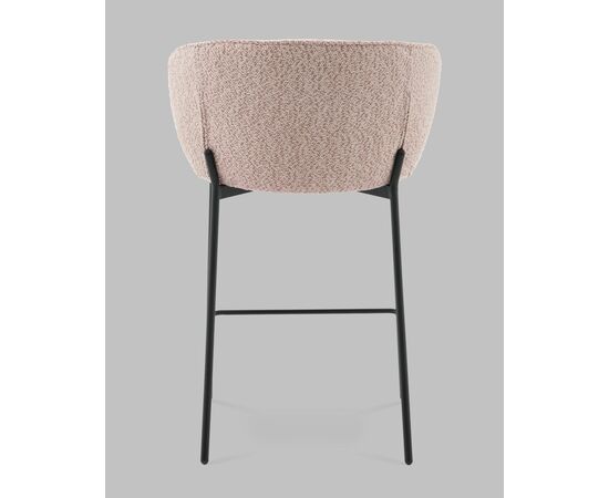 Стул полубарный Тисдейл букле розово-персиковый, изображение 5 | Интернет магазин мебели и декора LifeDekor
