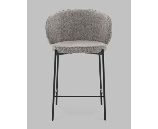 Стул полубарный Тисдейл букле серый, изображение 3 | Интернет магазин мебели и декора LifeDekor