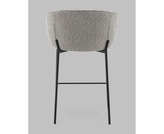 Стул полубарный Тисдейл букле серый, изображение 5 | Интернет магазин мебели и декора LifeDekor