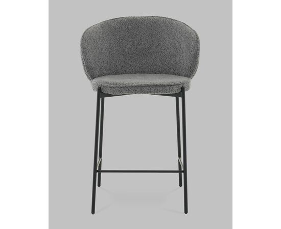 Стул полубарный Тисдейл букле темно-серый, изображение 3 | Интернет магазин мебели и декора LifeDekor