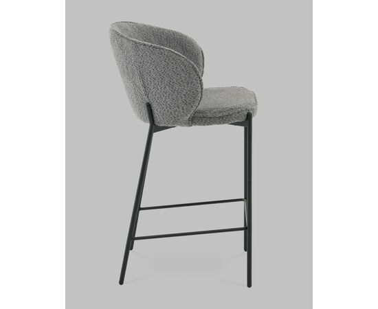 Стул полубарный Тисдейл букле темно-серый, изображение 4 | Интернет магазин мебели и декора LifeDekor