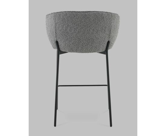 Стул полубарный Тисдейл букле темно-серый, изображение 5 | Интернет магазин мебели и декора LifeDekor